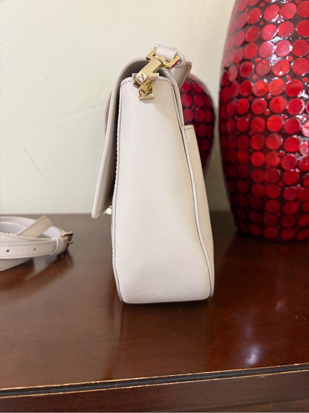 Kate Spade Heritage Make It Mine Byrdie Crossbody Dusty Pink Saffiano Leather - Picture 4 of 17